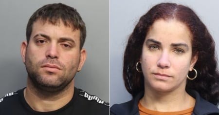 Two Cubans arrested for stealing a package from a house in Miami