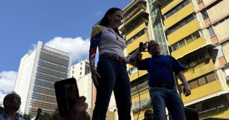 María Corina Machado es detenida violentamente por el régimen de Maduro en Caracas