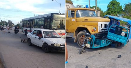 Dos accidentes de tránsito en Camagüey dejan al menos tres personas heridas