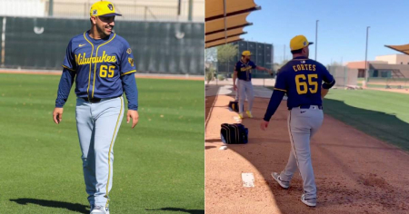 Lanzador cubano Néstor Cortés se reporta al “Spring Training” con los Cerveceros de Milwaukee