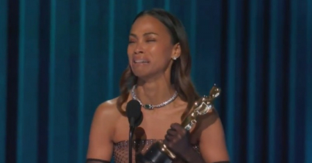 El emotivo discurso de Zoe Saldaña al recibir Premio Oscar: “Soy la orgullosa hija de padres inmigrantes”