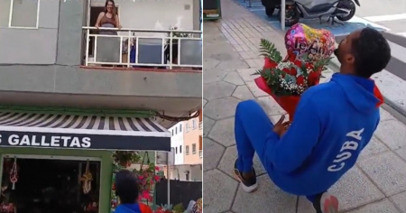 Cubano dedica serenata a mujer en España y se vuelve viral 
