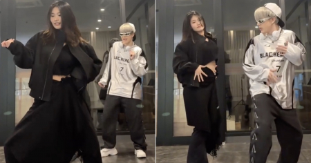 Cuando la alumna supera al maestro: Bailarín cubano enseña a una china a bailar reparto y "mover las canillas"