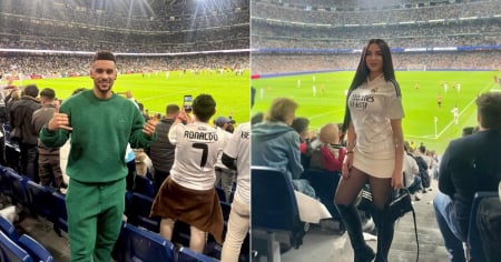 Víctor Víctor Mesa y Nayer cumplen un sueño: Ver un partido del Real Madrid en el Santiago Bernabéu