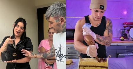 Así prepara este cubano un cake hiperrealista con diseño de cartera Gucci de mujer