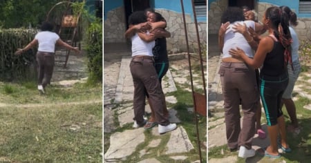 Cubana regresa a la isla después de 12 años y protagoniza emotivo reencuentro: "¿Quién no llora con eso?"