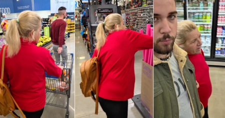 Cubano en EE.UU. va a Walmart con su madre recién llegada: "Se sigue quedando loca con las tiendas surtidas de comida"
