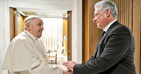 Miguel Díaz Canel envía mensaje de condolencia a la comunidad católica tras la muerte del Papa Francisco