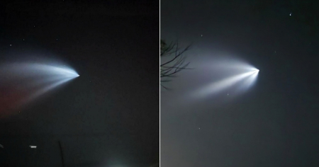Así se vio el Cohete Falcon 9 desde varios puntos de Cuba 