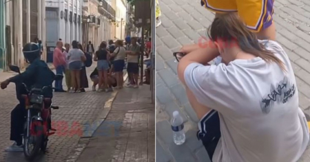 Ataque en plena calle: Turista es asaltada por un hombre en moto en La Habana