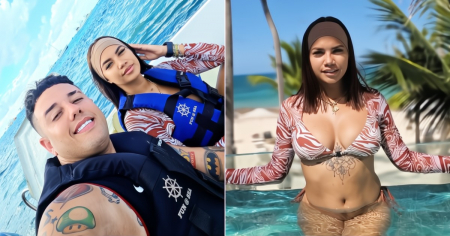 Así están siendo las espectaculares vacaciones de Mawell y su novia en Punta Cana: paseos en barco, fiestas y mucho amor