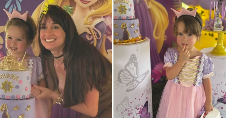 “La primera fiesta de mi hija”: Laura Treto celebra los 3 años de Havana con un sueño de princesas
