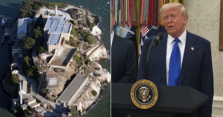 Trump habla sobre su plan de reabrir la prisión de Alcatraz: "Nuestro país necesita ley y orden"
