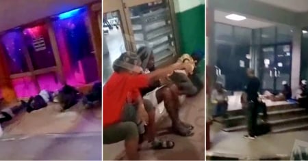 Jubilados duermen en las calles de Santiago de Cuba para cobrar su pensión