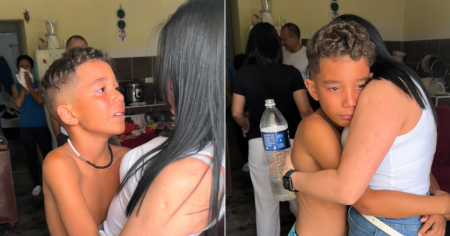 ¡Su carita lo dice todo! Las lágrimas de un niño al volver a ver y abrazar a su madre en Cuba en el reencuentro más emotivo
