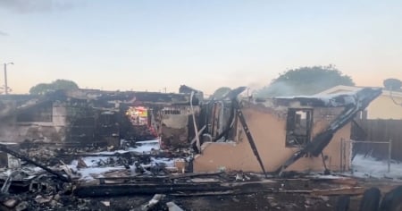 Muere una pareja tras incendio de gran magnitud en su casa de Miami Gardens