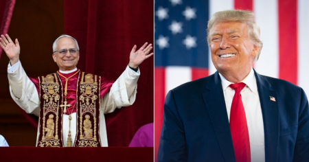Trump reacciona emocionado a elección del primer Papa estadounidense