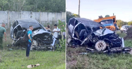 Sale a la luz video de mortal accidente donde perdieron la vida una madre y su hija en Holguín 