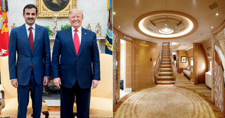 Trump podría reemplazar el Air Force One con un Boeing de lujo regalado por la familia real de Catar
