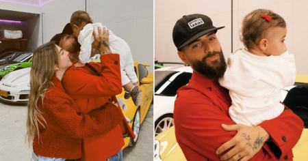 ¿Nuevo bebé en camino? Maluma enternece llevando a su hija Paris a bordo de su jet privado mientras crecen los rumores