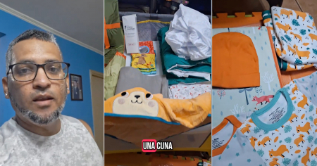 Cubano celebra los beneficios de nacer en Chile frente a la miseria en Cuba: "Mira todo lo que me han dado gratis"