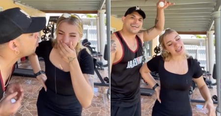 ¡Tres huevos en la cabeza! Claudia Artiles pierde batalla contra Ultrack y este se la desquita por vestirlo de princesa