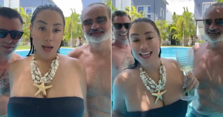 Desde Punta Cana, La Damosky presenta a sus dos sugar daddies