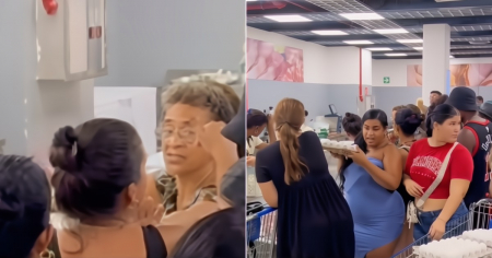 Bronca en la cola de los huevos del supermercado 3ra y 70 en La Habana