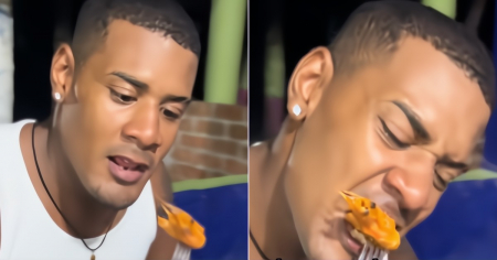 Reacción viral de un cubano al probar chile mexicano por primera vez: "¡Quita eso!"