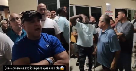 Se formó en la cola: Cubanos se enfrentan en oficina de licencias en Miami