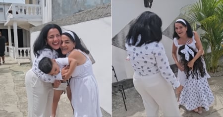 Cubana llega de sorpresa a Cuba con sus hijos y sorprende a su madre: "Te mereces todo"