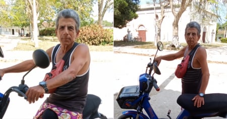 Hija envía moto a su padre en Cuba y así fue su reacción: "Verte feliz me da fuerzas"