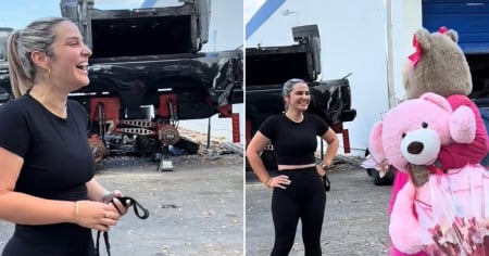 ¡Momentazo viral en Hialeah! Sorprende a su mujer por su cumpleaños en un gimnasio: “Por más esposos así”