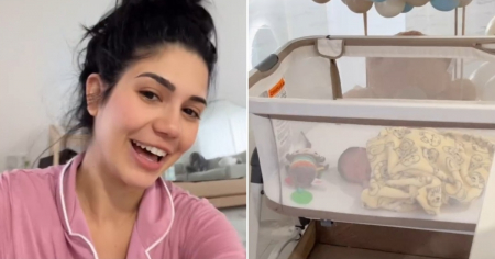 Influencer cubana Amanda Camaraza, feliz y sin filtros tras dar a luz: “Miren la pancita que se me quedó”