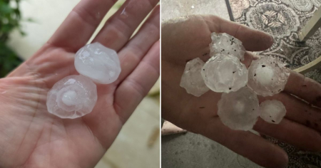 ¡Del tamaño de una pelota de golf! Impresionante granizada azota el suroeste de Florida