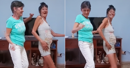 "Felton y Guiteras que no sincronizan": El baile de dos abuelas cubanas al ritmo de reparto de Chocolate conquistan las redes