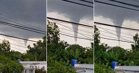 Reportan tornado en Vertientes: Tromba en la altura habría tocado tierra cerca del hogar de ancianos