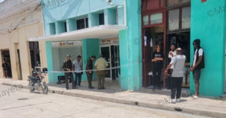 Cámara de seguridad registra ataque con arma blanca contra una policía en Camagüey