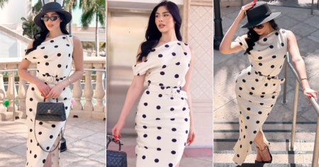 "Para verse bella no hay que enseñar de más": Daniela Reyes seduce a sus fans derrochando elegancia y glamour