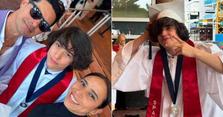 Leoni Torres y Yuliet Cruz celebran con orgullo la graduación de su hijo Sebastián