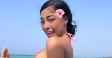 Yailin se adelanta al verano bailando en bikini frente al mar y lanza posible indirecta a Anuel
