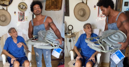 Actor Jorge Losada ya tiene su silla de baño gracias a la solidaridad de los cubanos