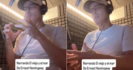 Alexis Valdés, orgulloso de narrar "El viejo y el mar" de Ernest Hemingway: "Un regalo para mí como actor"