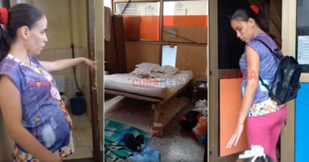 Madre embarazada con tres hijos se atrinchera en antigua cafetería estatal en La Habana