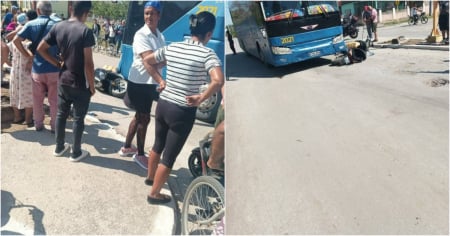 Ómnibus atropella a motorista que se llevó un pare en Bayamo
