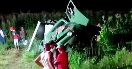 Accidente de camión en Guisa deja dos fallecidos y varios heridos