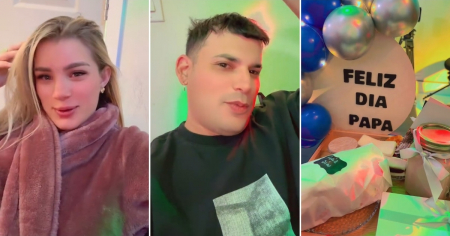 Claudia Artiles se adelanta al Día de los padres y sorprende a Ultrack con espectacular regalo: "Te pasaste"