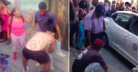 Multitud atrapa a presunto ladrón en Santiago de Cuba: Lo registraron en plena calle