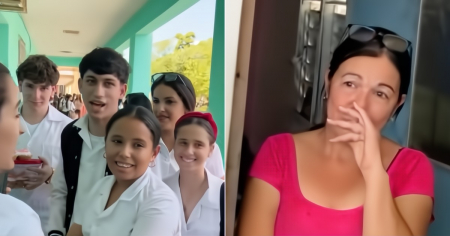 ¡Imposible no emocionarse! Profesora se va de Cuba y así la sorprendieron sus alumnos antes de irse