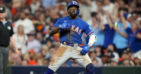 “El Bombi” lo hace de nuevo: Adolis García define con walk-off en la MLB